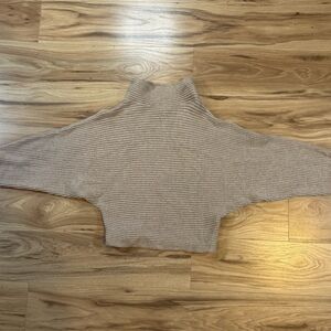 Anthropologie Women’s S Ribbed Mock Neck Batwing Sweater